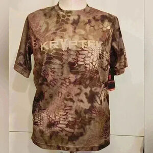 Men Kryptek Camo Short Sleeve Hyperion Crew w/ Logo Highlander Size M